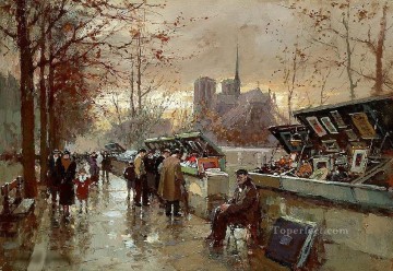  scenes - yxj047fD impressionism Parisian scenes